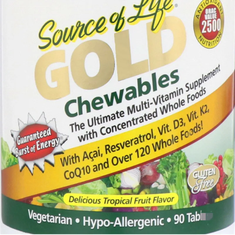 

Source of life, golden chew, delicious tropical fruit flavor, 90 pieces