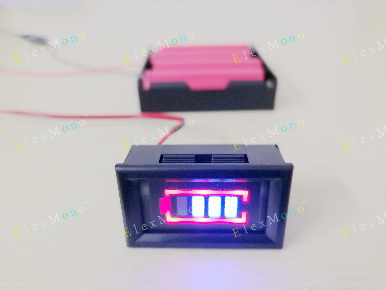 

Capacity Tester for 4S 18650 21700 14500 10440 26650 Li-Ion LiPo Lithium Battery Remaining Power Level Check LED ElexMono