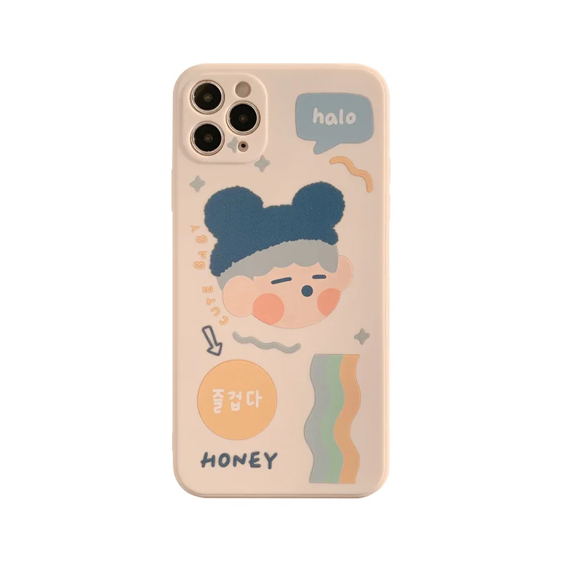 

2021 High Quality Cartoon Boy Covers Cases For iPhone 12 12min 12Pro 12ProMax 11 11Pro 11ProMax 8 7 8Plus 7Plus X XR XS XRMAX