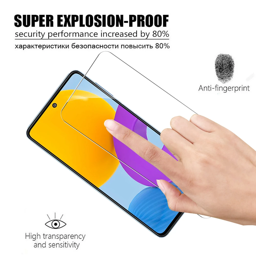4pcs 9h tempered glass for samsung galaxy m52 5g 6 7 screen protector for samsung m52 5g samsun m52 m 52 protective film cover free global shipping