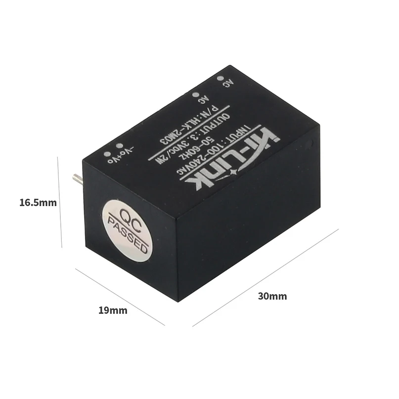 

2PCS Hi-Link HLK-PM03 220v 3.3V 3W AC DC Mini Size Isolated Step Down Power Supply Module