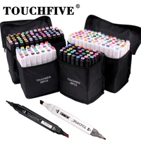 touchfive 366080168 colors artist alcohol markers dual tip art markers twin sketch permanent alcohol based markers
