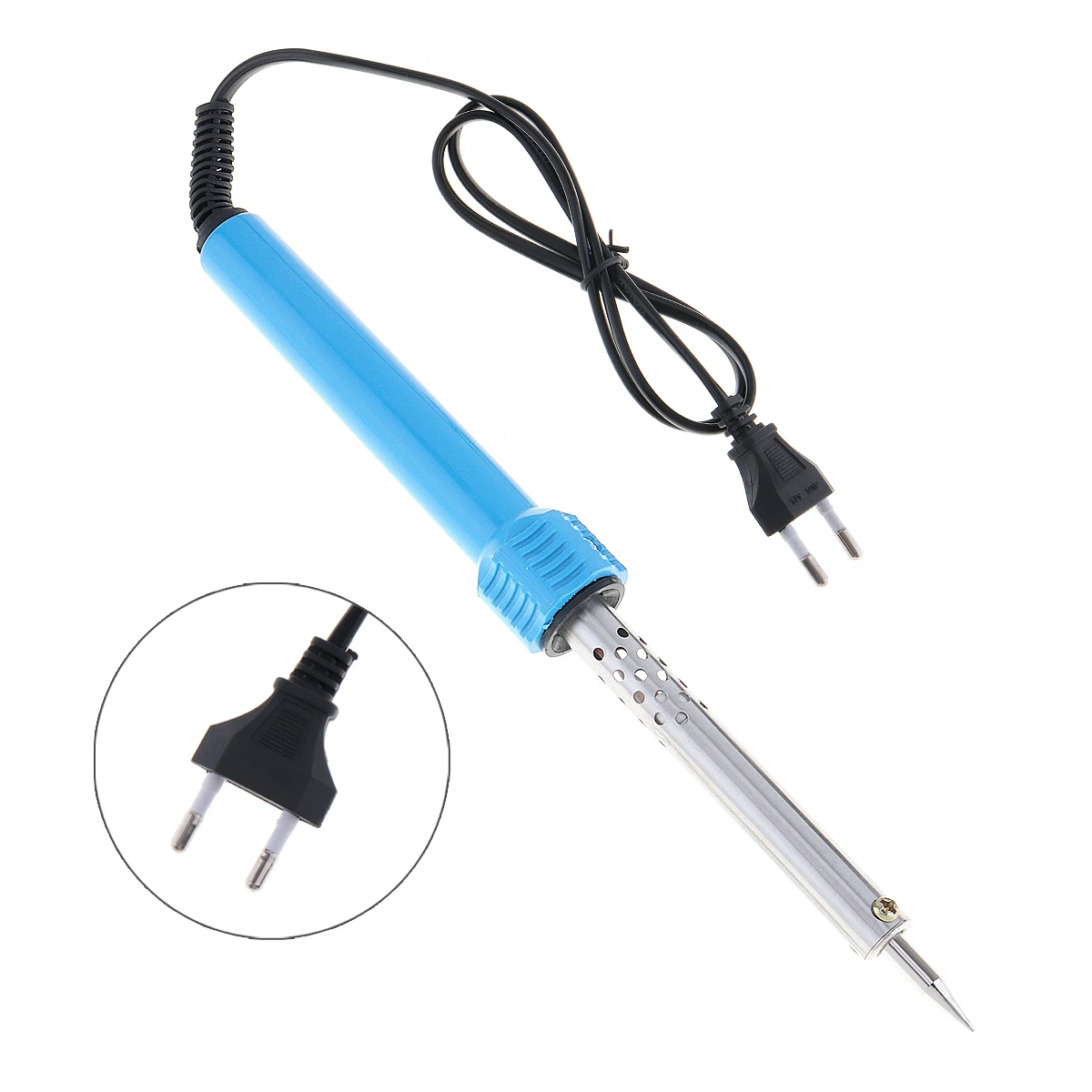 Электрический паяльник ручка с внешним нагревом 60 Вт 220 В европейской вилкой для