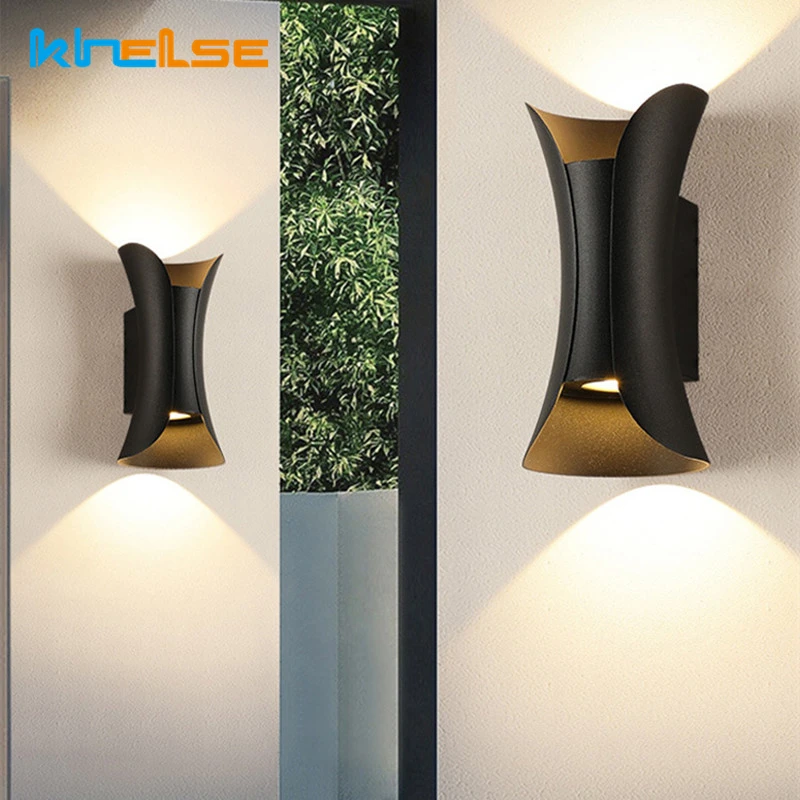 

6W/10W LED Wall Lamp Up Down Double Head IP65 Waterproof Outdoor Garden Porch Wall Light Indoor Living Room Bedroom Decor Sconce