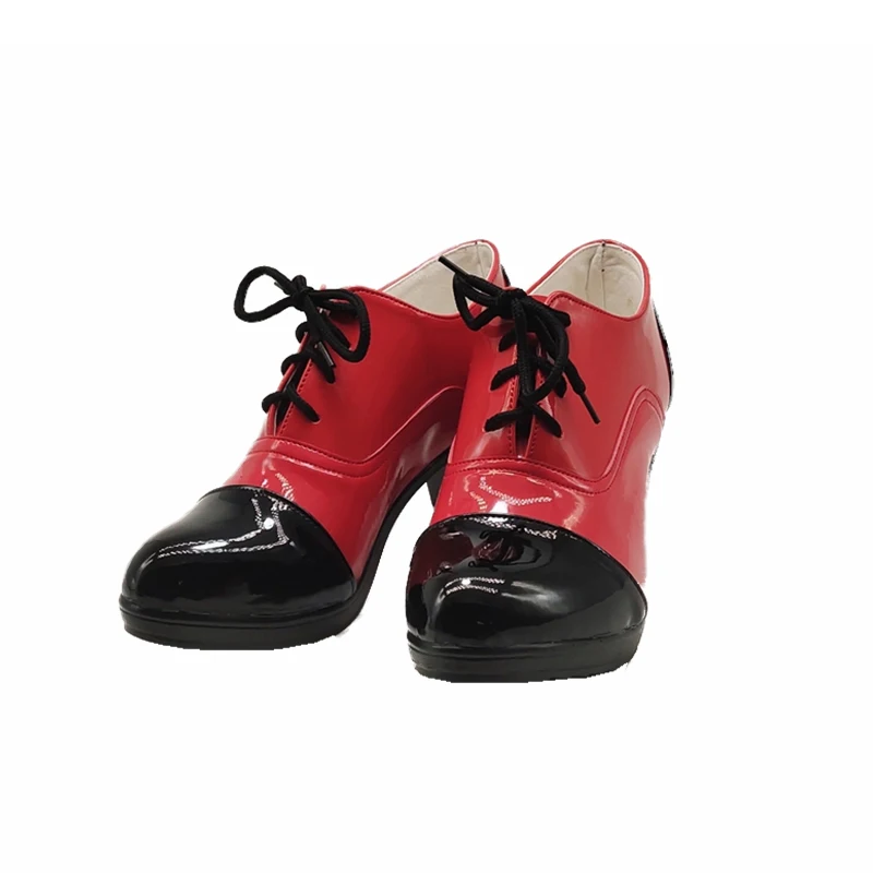 

Anime Black Butler Grell Sutcliff Cosplay Shoes Red&Black Ankle Boots High Heels Unisex Adult Halloween/Carnaval Cosplay Boots