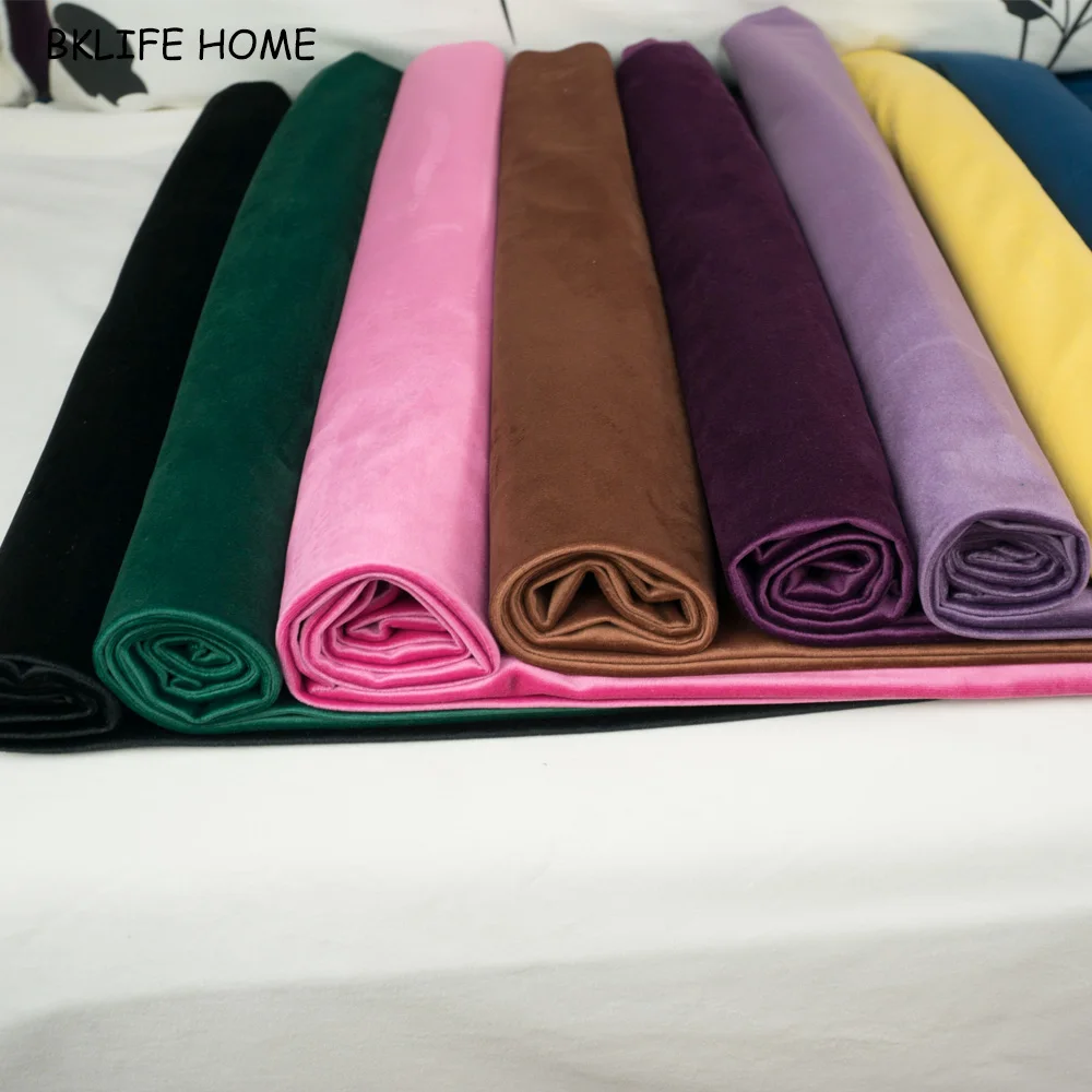 Бархатная ткань велюровая покрытие для стола занавеска подушка красный зеленый