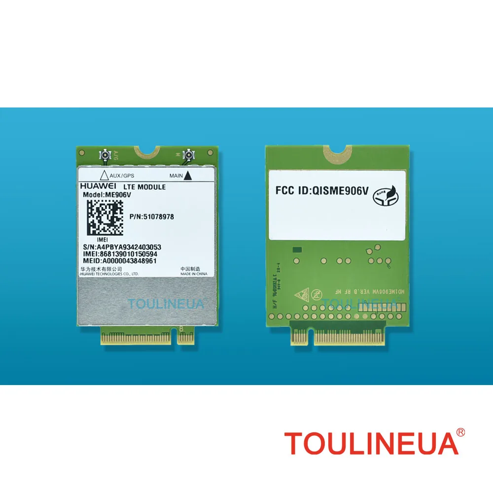 Новая беспроводная сетевая карта Huawei ME906V 4G NGFF M.2 FDD LTE WCDMA/HSDPA/HSUPA/HSPA + CDMA/EVDO WWAN PK