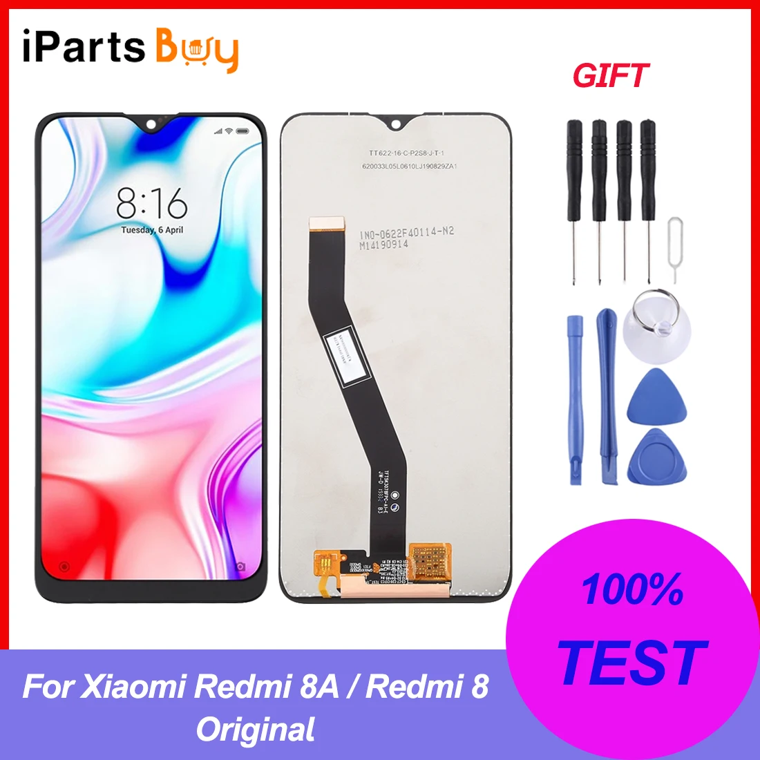 iPartsBuy for Xiaomi Redmi 8A / Redmi 8 Original LCD Screen and Digitizer Full Assembly