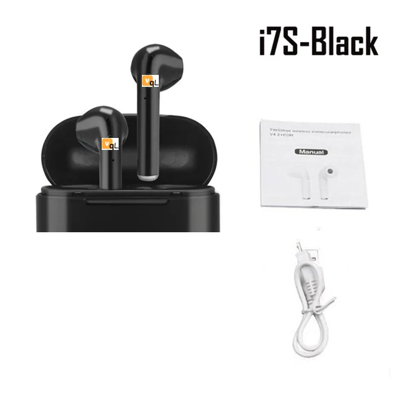 

i7s tws Wireless Headphones Bluetooth 5.0 Earphones Mini Sport Earbuds With Mic Charging Box Headphones