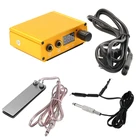 Новейший Профессиональный блок питания для тату-машинки, ЖК-дисплей, Педальный переключатель, 1 шт.