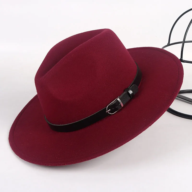 Шляпа Fedora с широкими полями для женщин и мужчин женская шапка 2020 осенне зимняя