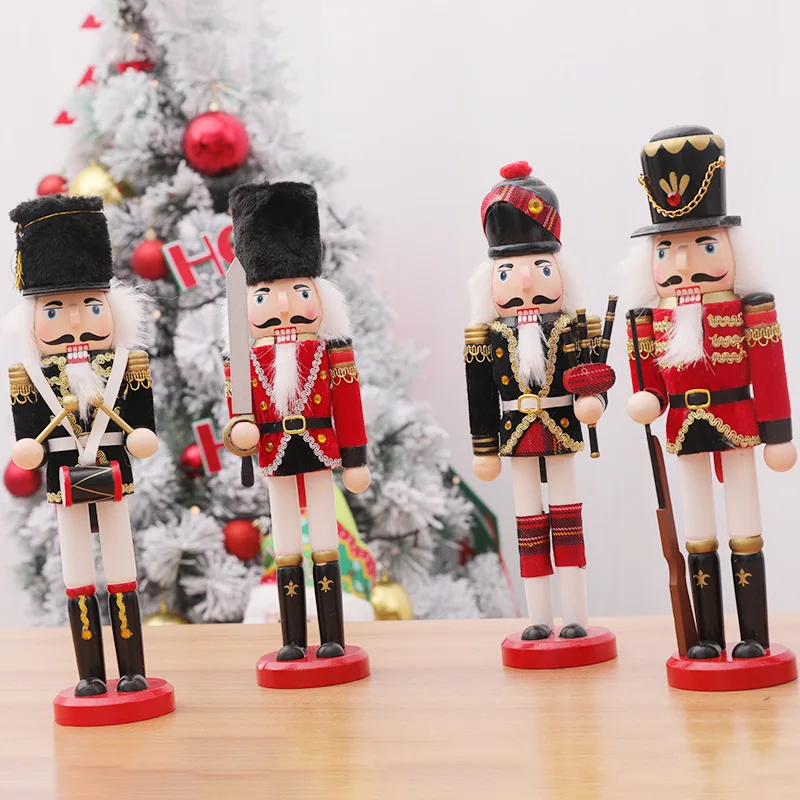 

Nutcracker puppet soldiers small ornament household furnishing articles creative room sitting room ark, Christmas decorations