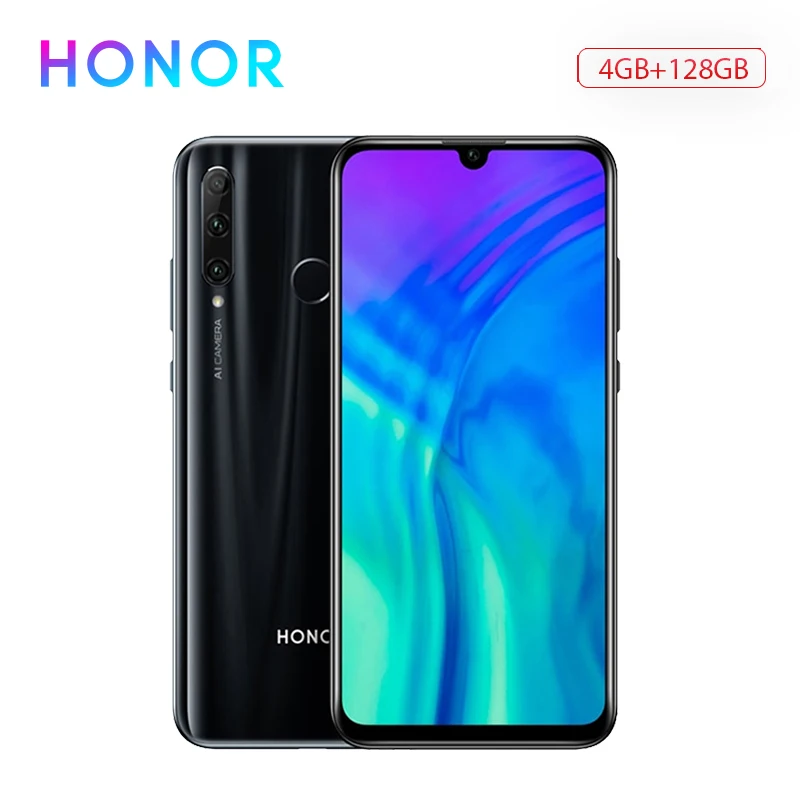 Глобальная версия Honor 20 Lite 4 Гб 128 Смартфон 32MP фронтальная камера Kirin 710