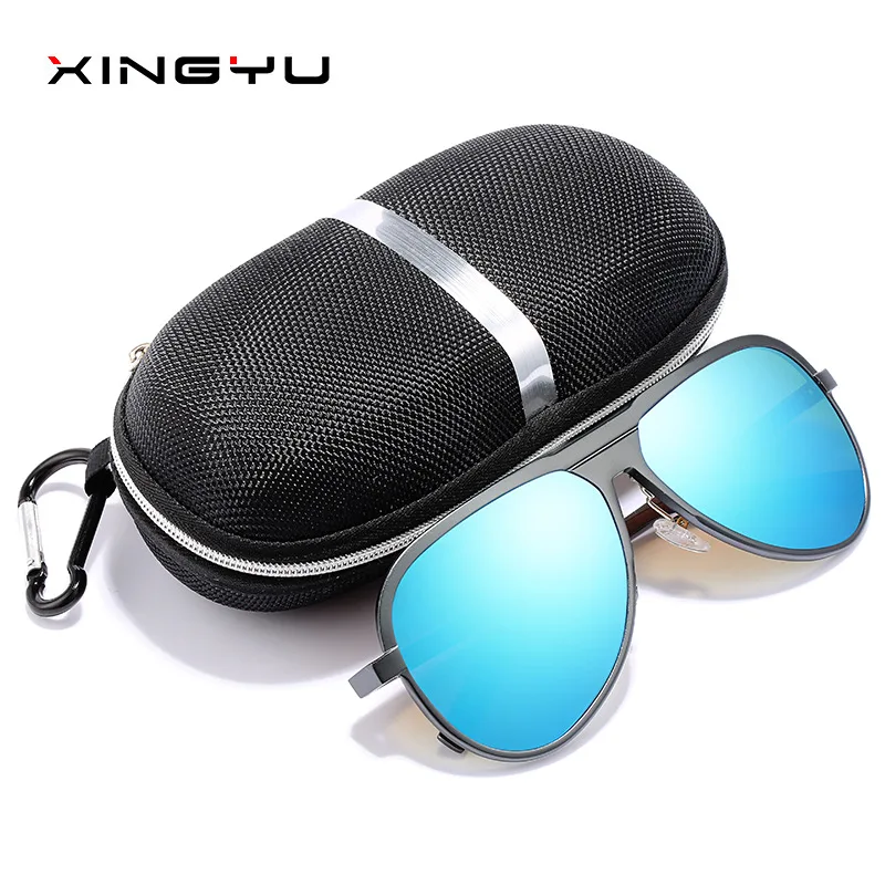 Красочные мужские солнцезащитные очки для вождения с защитой от