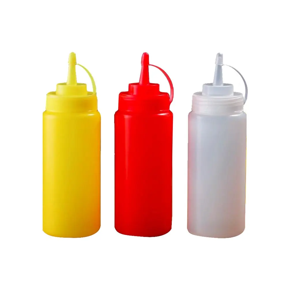 Бутылка для соуса бутылка салат джем выдавливания полупрозрачная краски соус