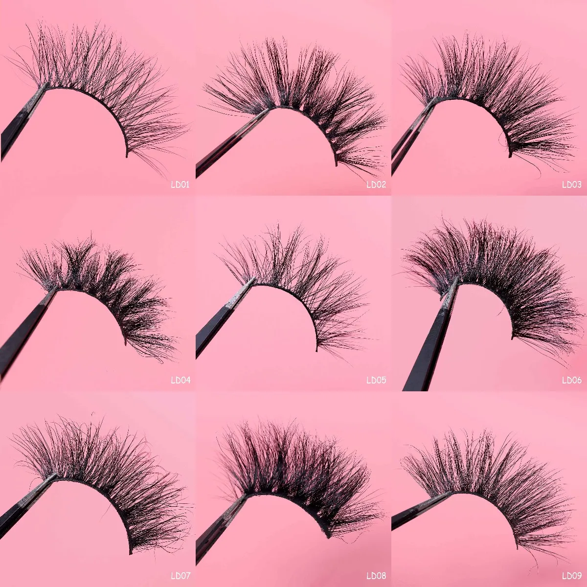 

Annie&Panda Makeup Eyelashes 3D Mink Lashes Fluffy Soft Wispy Volume Natural long Cross False Eyelashes Eye Lashes Reusable