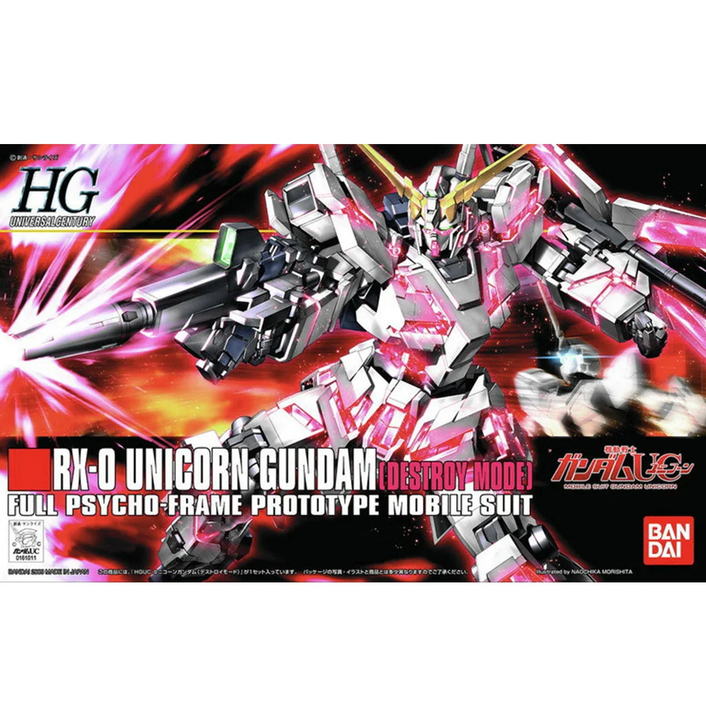Bandai HGUC 100 1/144 RX-0 единорог Gundam режим разрушения фигурная модель | Игрушки и хобби