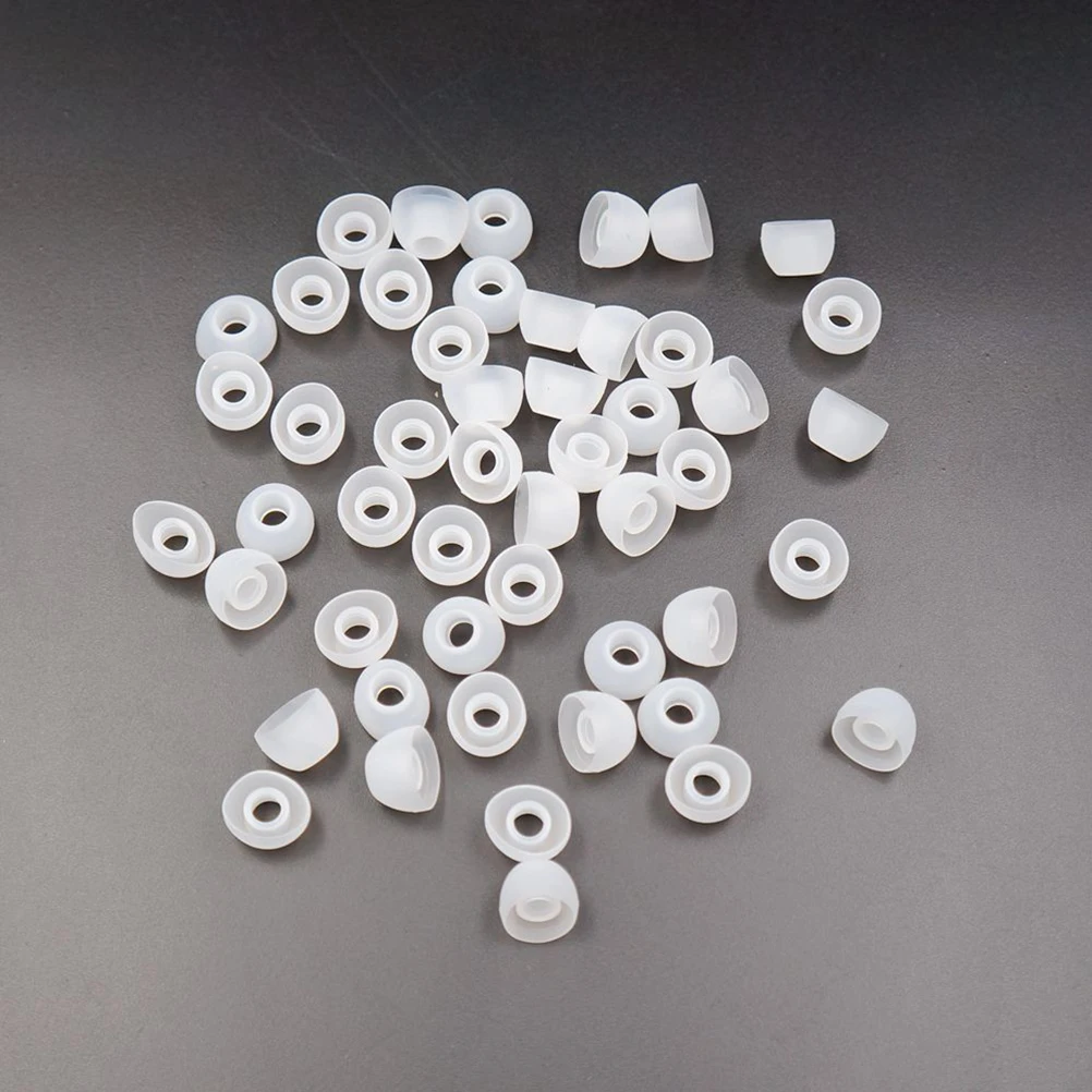 

JETTING New 50pcs 11MM White Replacement Earbud Tips Soft Silicon Cover For Samsung HTC In-Ear Headphones Earphones Accessories