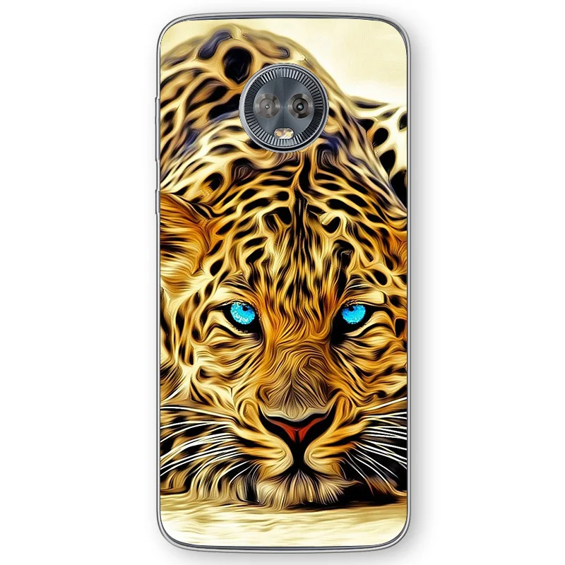 

Animal Tiger Lion Wolf For Motorola Moto E6 C Z2 Z3 ONE P30 G4 G5 G5S G6 G7 E3 E4 E5 Plus Play Power X4 M Soft TPU Phone Cases