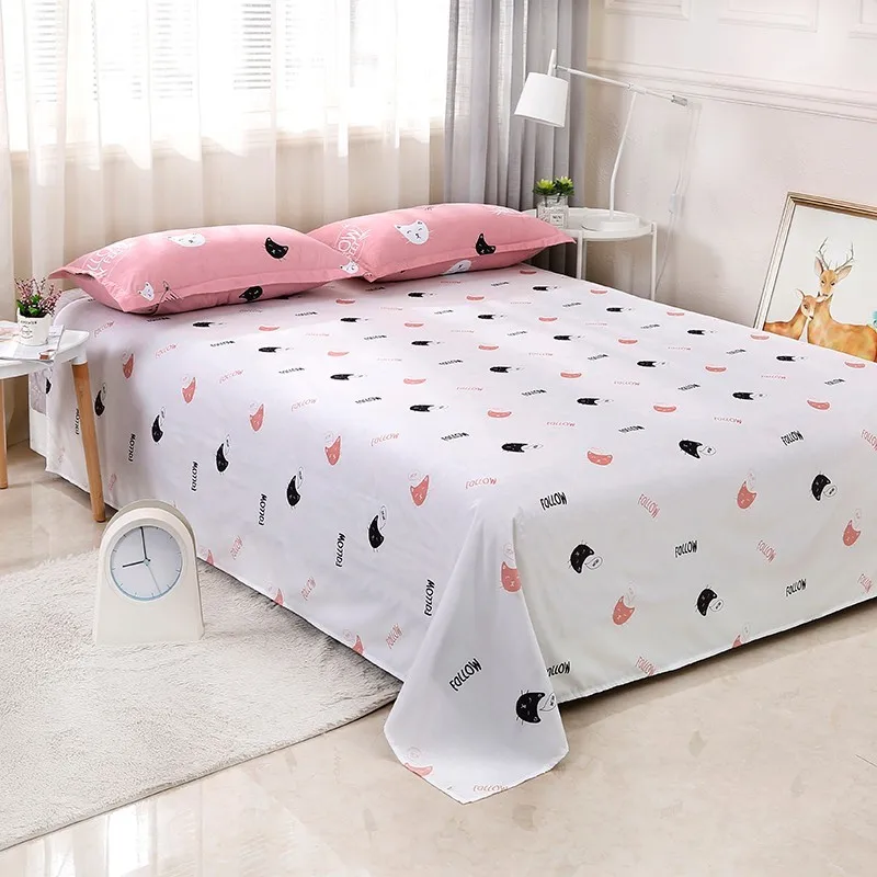 Solstice домашний текстиль пододеяльник простыня наволочка милый розовый Кот Китти