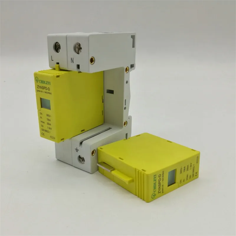 DC 1000V 500V 20KA ~ 40KA 2 P pole SPD House Защита от перенапряжения защитное Низковольтное