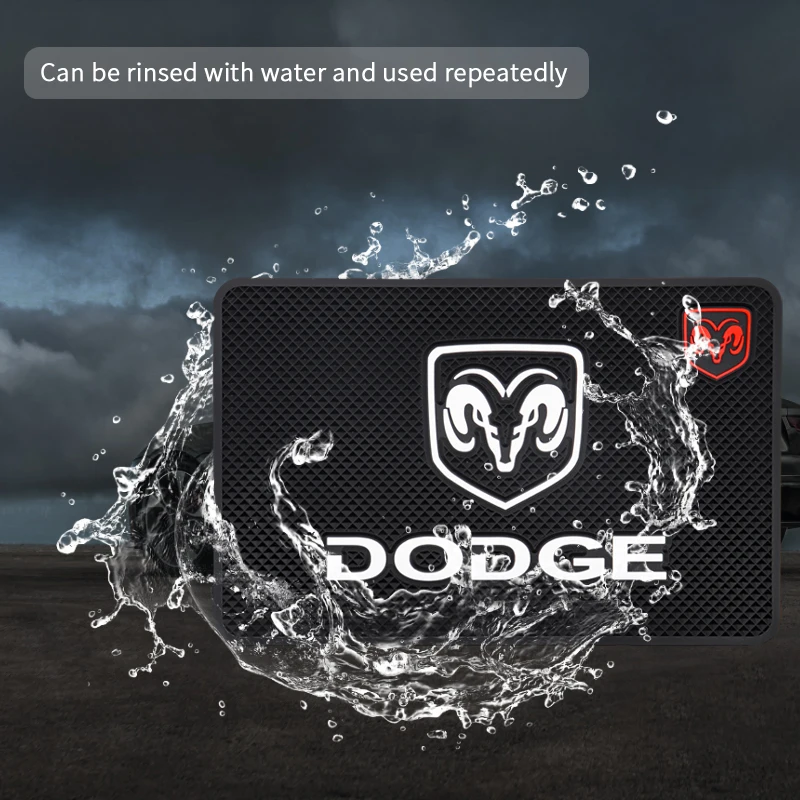 

Car dashboard anti-slip mat decoration gel mat mobile phone anti-slip mat for Dodge-JCUV RAM Charger Durango Challenger Charger
