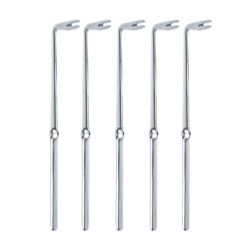 

5Pieces Piano Spoon Bender Regulating Tuning Repairing Tools 21.5cm Silver