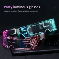 led luminous glasses electronic visor glasses light up glasses prop for festival ktv bar party performance children adult gifts