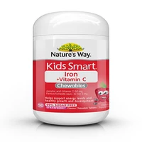 natures way childrens iron supplement chewable tablets 50 capsulesbottle free shipping