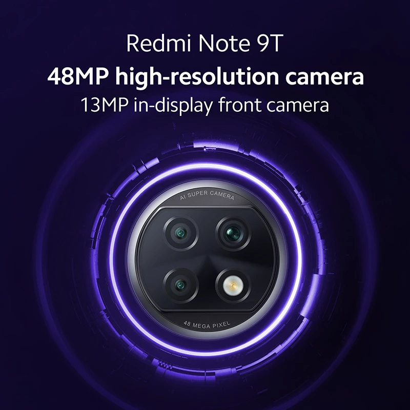 Глобальный мужчин отделениями Xiaomi Redmi Note 9T 5G смартфон 4GB оперативной памяти 64 Гб