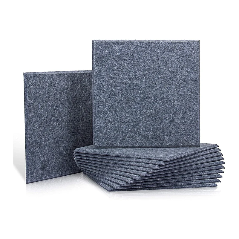 

12 Pcs Acoustic Absorption Panels,Beveled Ceramic Tiles for Sound Insulation,Suitable for Homes and Offices,30X30X0.9cm