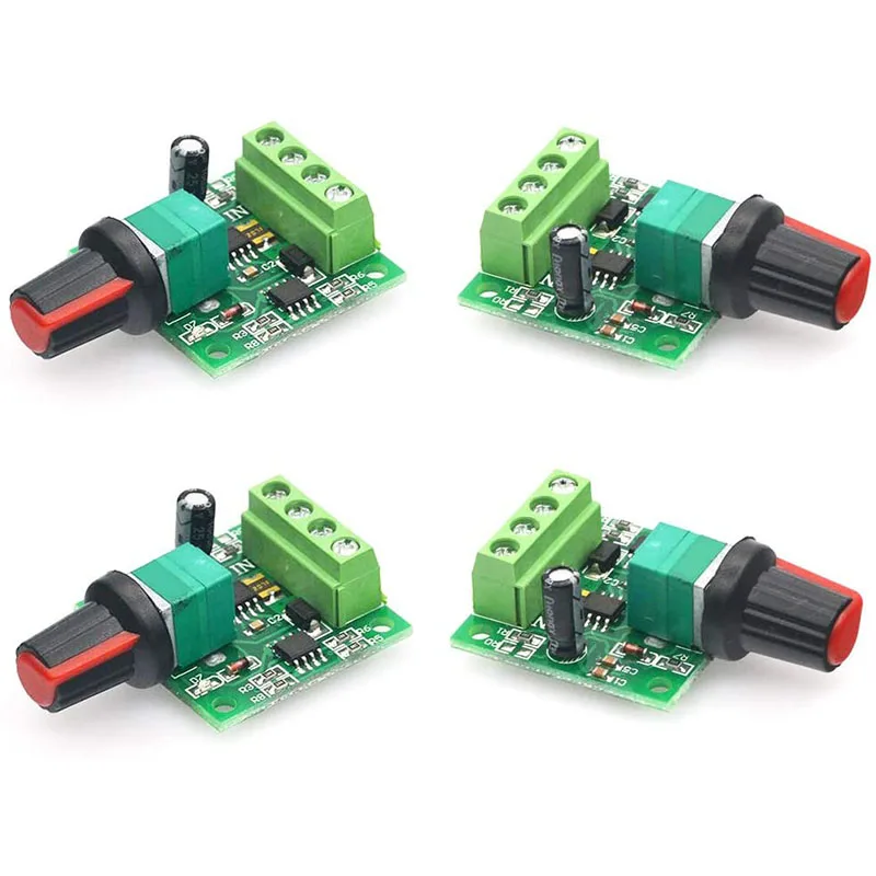4 шт DC 1 8 V 3V 5V 6V 12V 2A ШИМ двигатель Скорость Управление Низкая Напряжение мотор