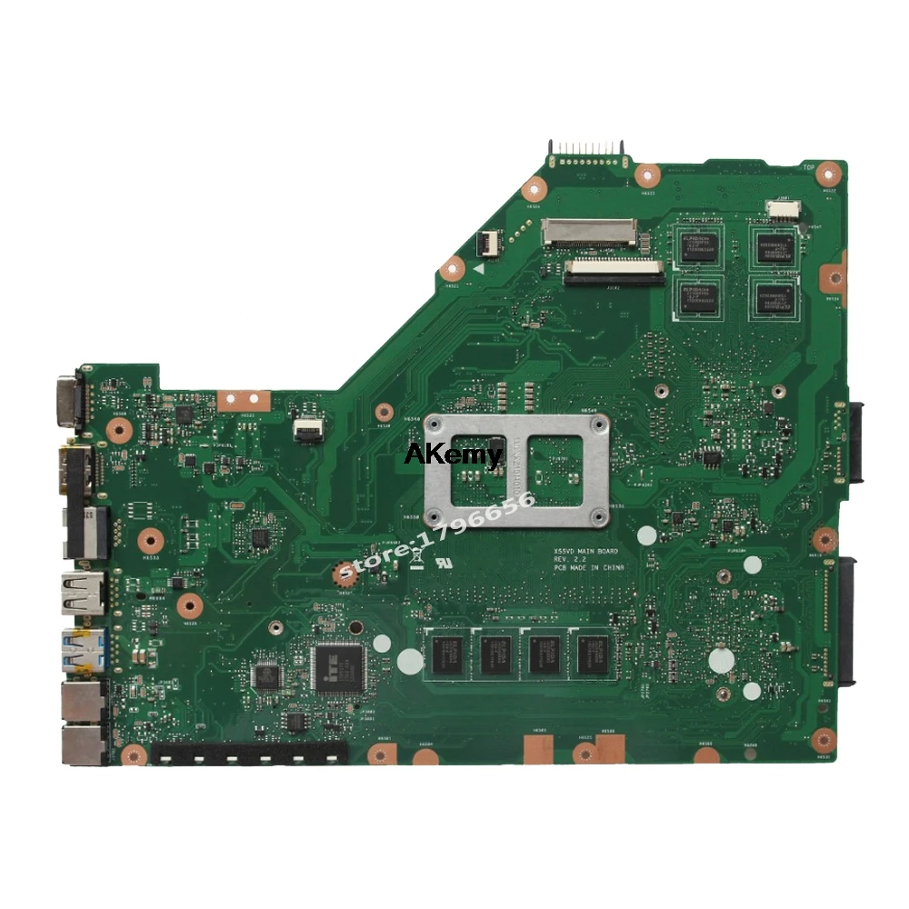 Материнская плата X55VD Asus X55V REV2.0 REV2.1 материнская для ноутбука с GT610M + 2 Гб тестовая