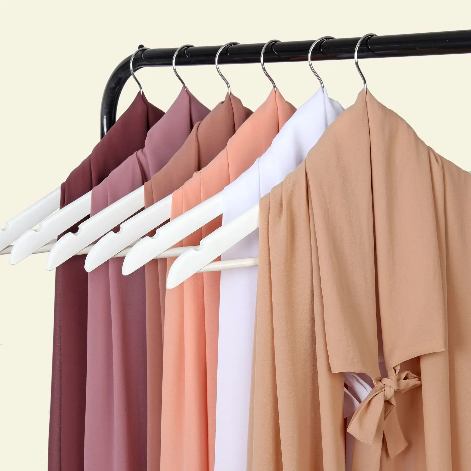 

2021 Fashion Solid Chiffon Muslim Headscarf Women Instant Hijab Scarf Islamic foulard Shawls and Wraps Head Scarves