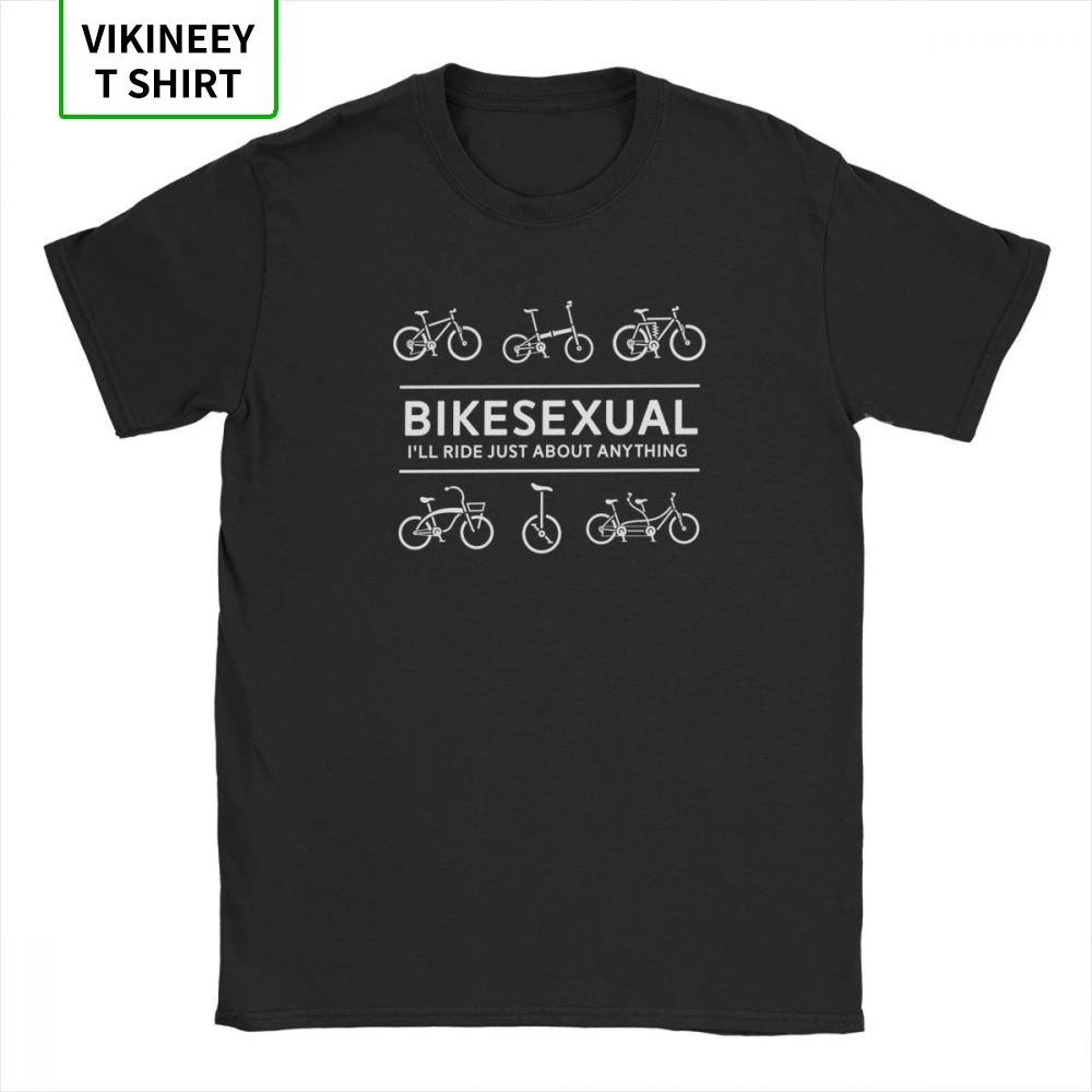Мужские Bikesexual велосипедист футболки Велосипедный спорт езда на велосипеде