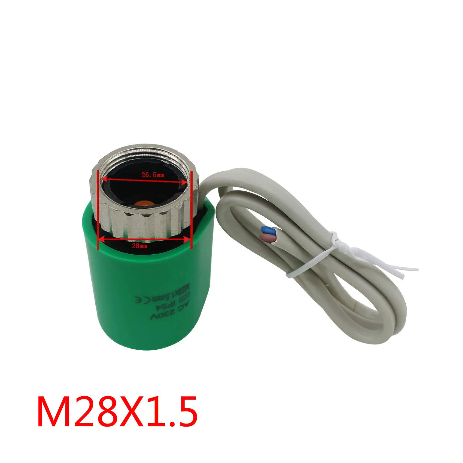 230 В 24 нормально открытый закрытый электрический тепловой привод M28X1.5 M30x1.5 для