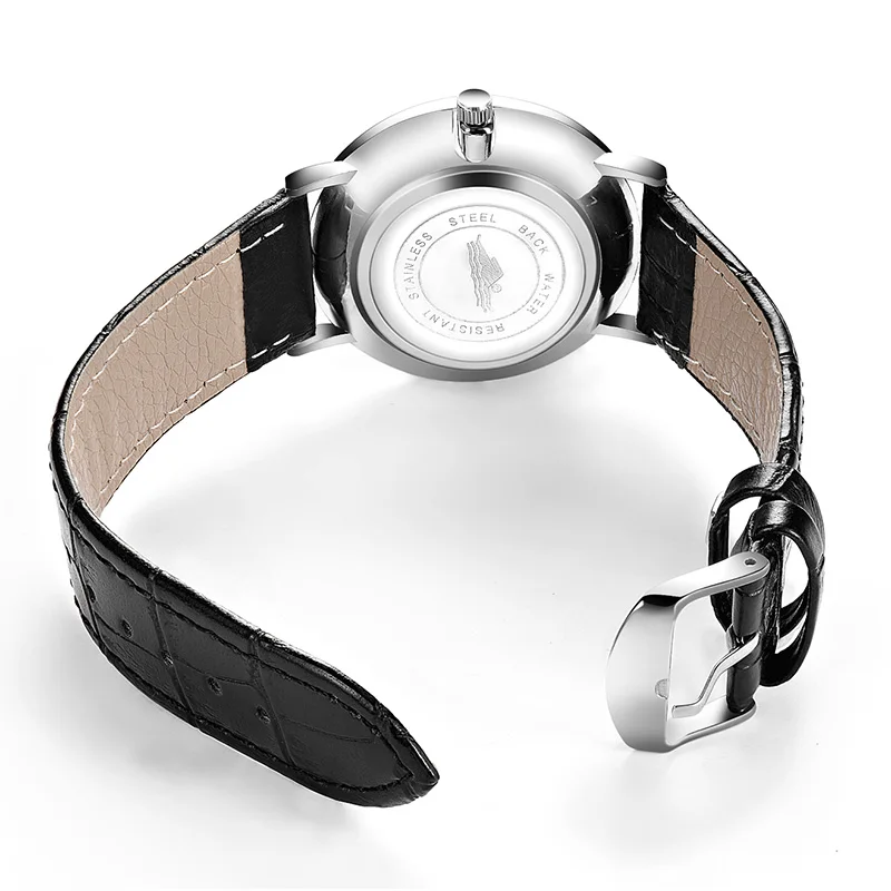 Часы DOOBO Мужские кварцевые с кожаным ремешком деловые Простые Модные Наручные