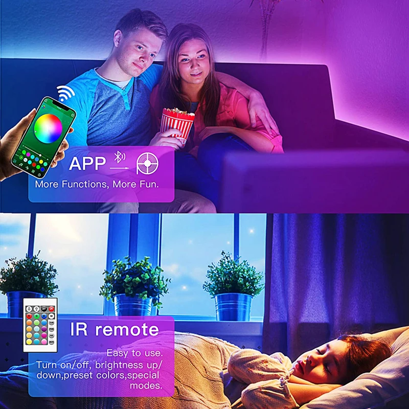 СВЕТОДИОДНАЯ лента SMD 5050 RGB RGBW RGBWW с Wi-Fi 5/10 м | Освещение