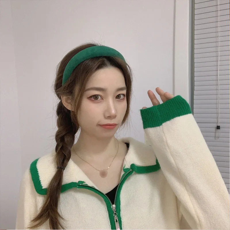 

New Wide-brimmed Fabric Hairband Women Autumn/winter Wild Go Out Sweet Headband Press Hair Hairband Headband Hair Accessories