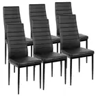 Современный обеденный стул в скандинавском стиле 6 шт.компл. простой однотонный горизонтальный кухонный обеденный стул ретро мебель для отдыха аксессуары HWC