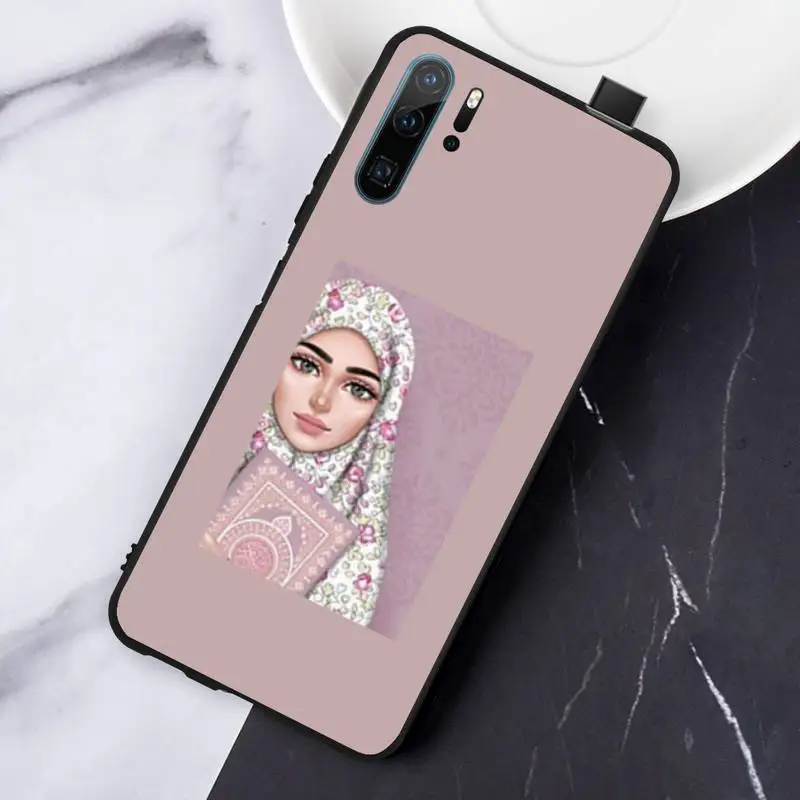 

Muslim Islamic Arabic Hijab Face Gril coque cover funda Phone Case For Huawei honor Mate P 10 20 30 40 Pro 10i 9 10 20 8 x Lite