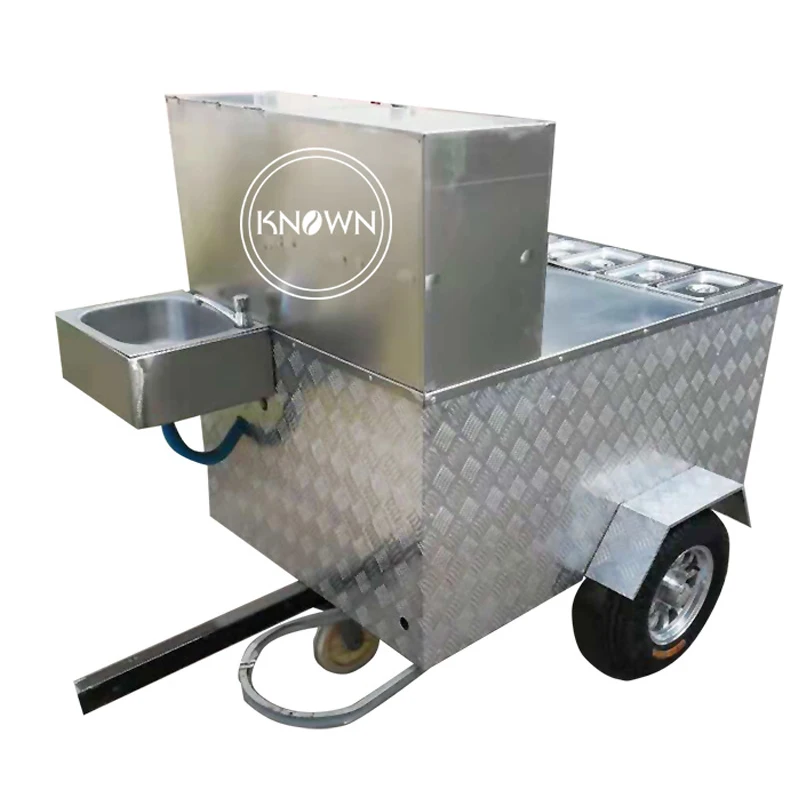 Небольшой трейлер для еды KN120A грузовик тележка мороженого гамбургер холодный и