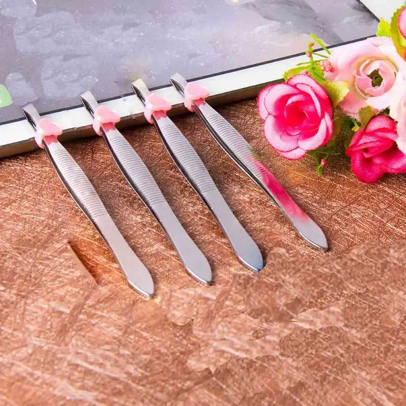 

Make Up Tweezers Stainless Steel Professional Hair Beauty Eyebrow Slanted Tweezers