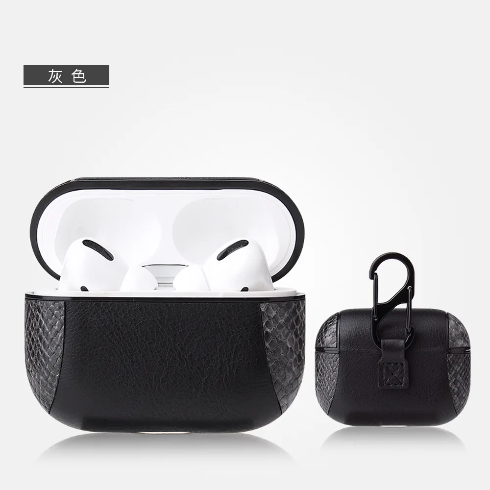 14 Для Airpods pro Bluetooth беспроводная гарнитура бизнес из искусственной кожи коробка для наушников AirPods 3 Зарядный чехол корпус чехол для гарнитуры чехол - Цвет: 14