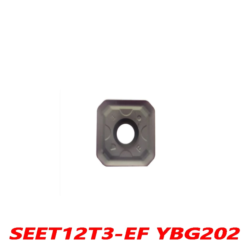 

Original SEET SEET12T3-EF YBG202 10pcs Carbide blade CNC lathe blade Processing steel and stainless steel Milling insert EF
