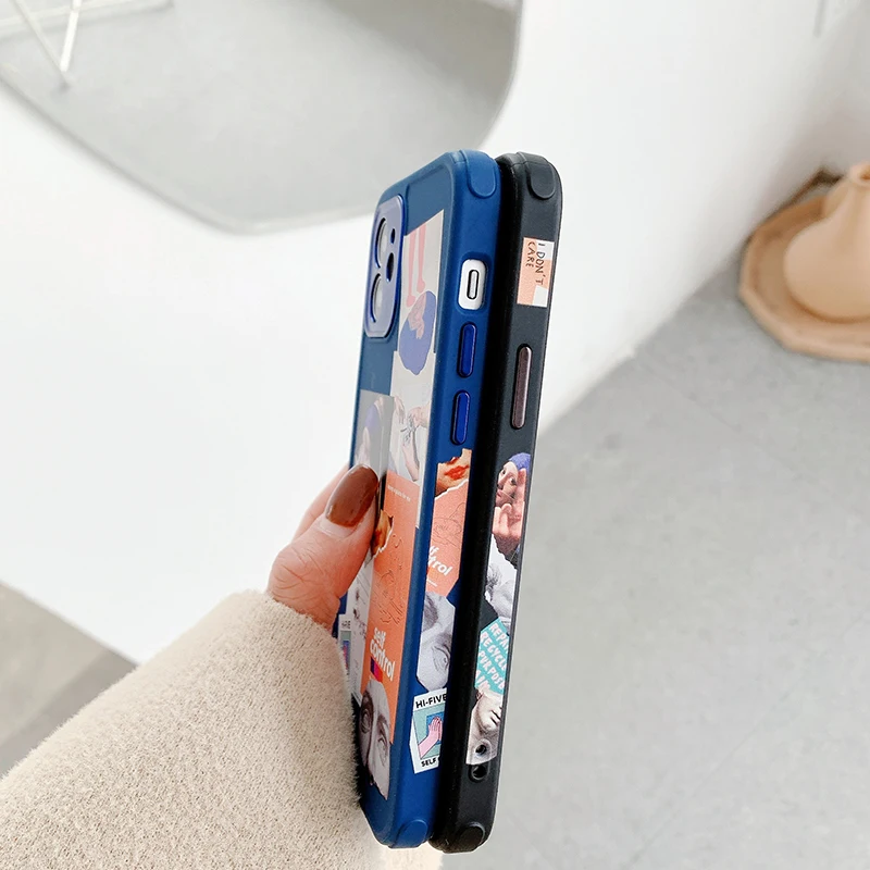 

Art Mona Lisa Plating Oil Painting Phone Case for iPhone 12 Mini 11 Pro X XR XS Max 8 Plus Shockproof Soft TPU Silicon Cover