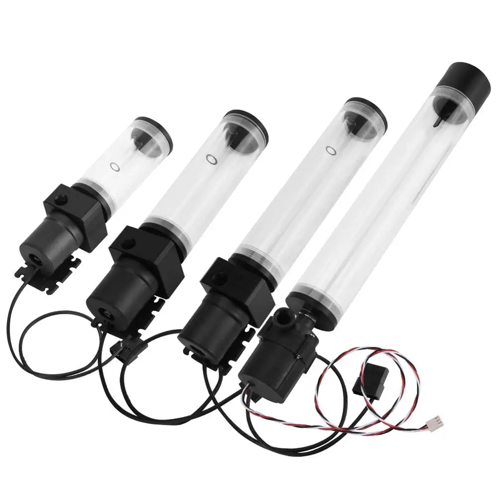 Акриловый цилиндрический резервуар для водяного охлаждения 100 л/ч водяной насос