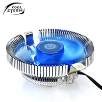 12v 3pin cpu cooler blue led aluminum heatsink cooling cpu fan ventilador for lga 775 1150 1155 1156 amd 1366 2011 with bracket