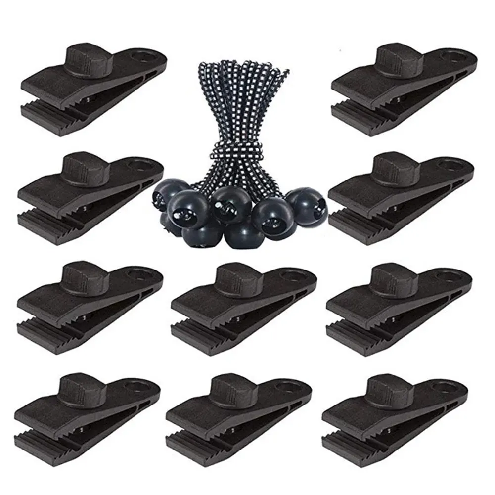 Зажим для брезента набор банджи-корда автомобильный чехол крепеж палатки