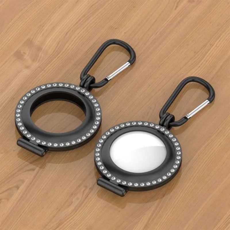 

Защитная крышка для AirTags металл алмазный-замшевые сапоги из натуральной кожи с Чехол расположение защитник трекера Bluetooth трекер аксессуары ...